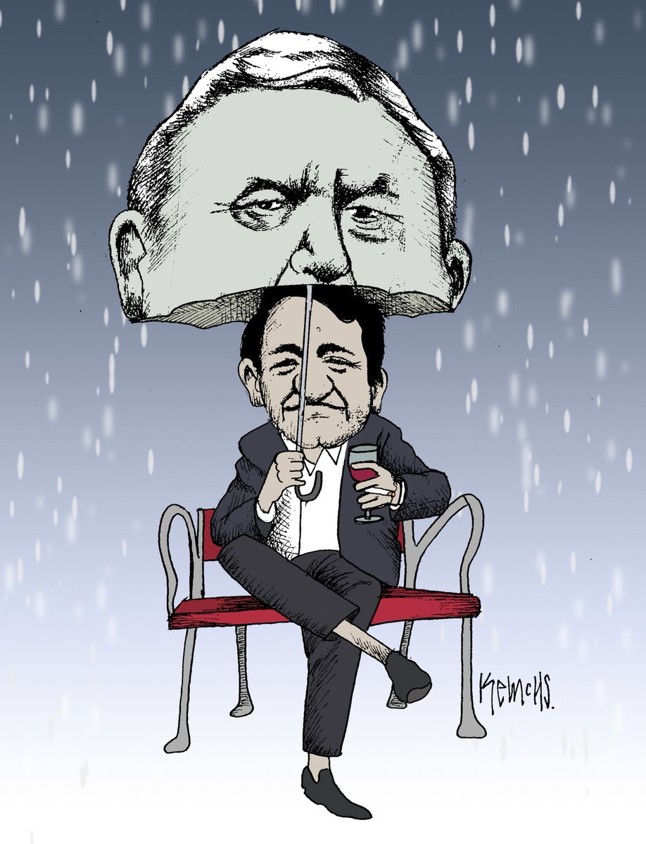 MoneroKemchs's tweet photo. Protección suprema. Mi #cartón en @El_Universal_Mx @Univ_Opinion https://t.co/Z0Ui9Trq86