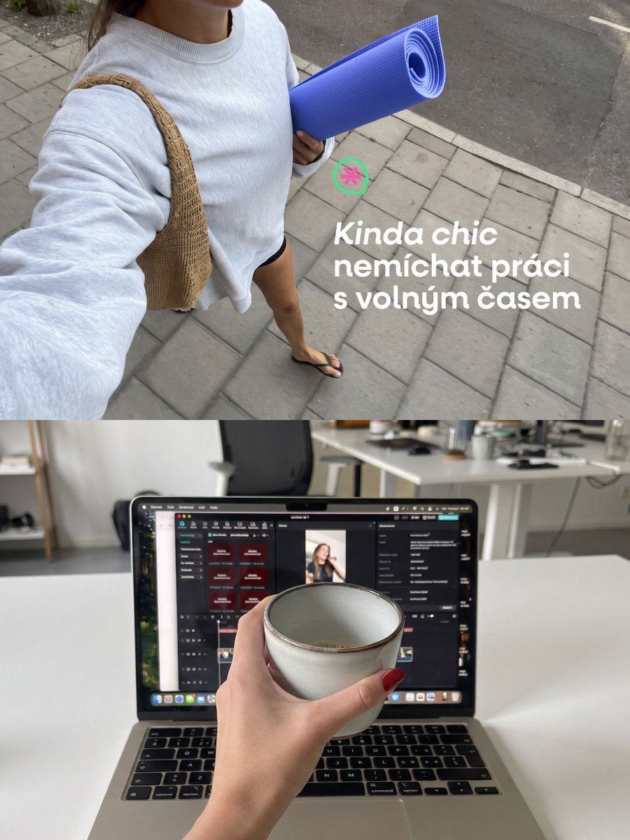 BrainmarketCZ's tweet photo. Namíchat si správnou work-life balance je 100% chic ✨ https://t.co/EzU9nHdT0d