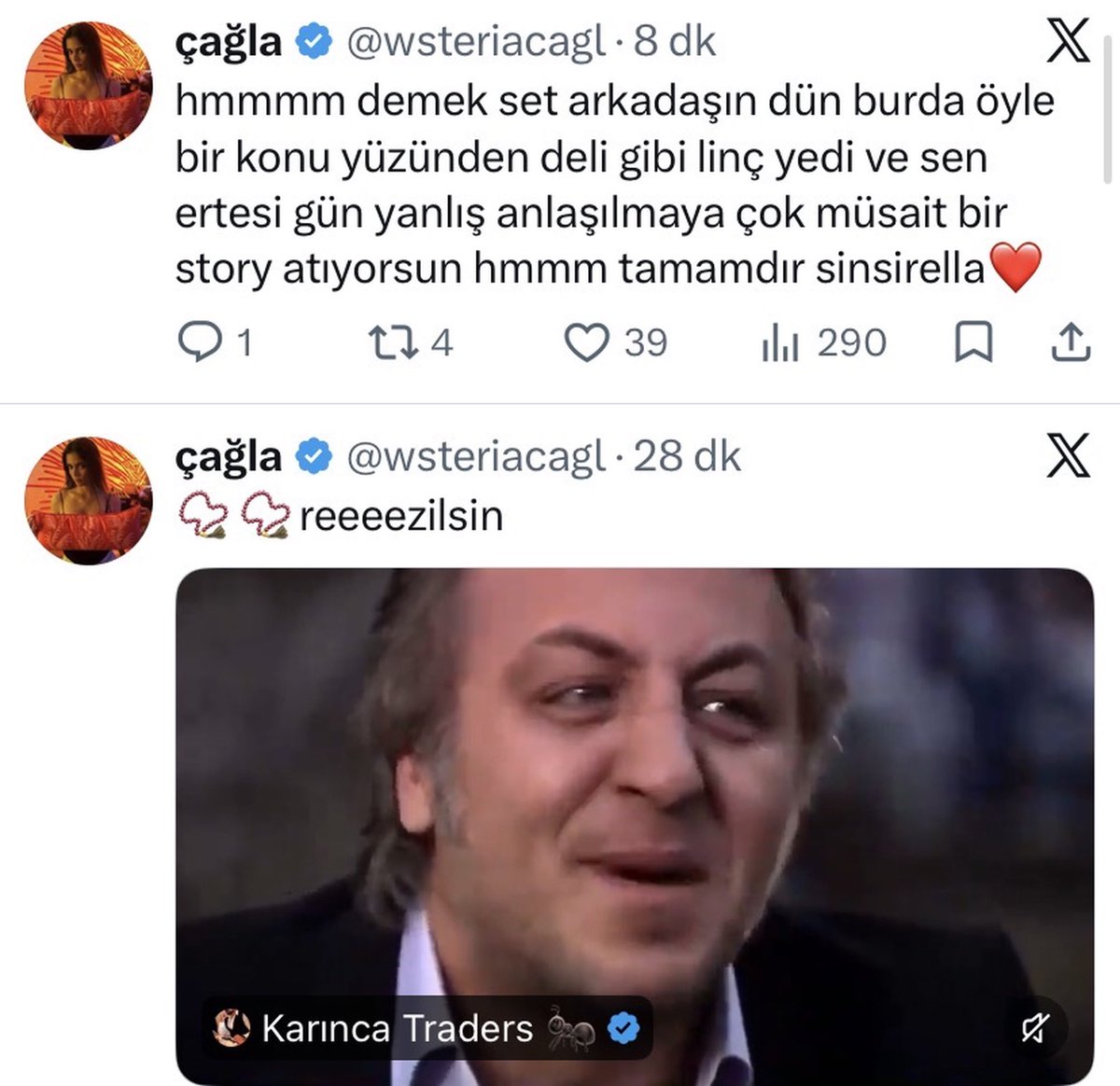 huyluamahuysuz's tweet photo. cerenin stsinden neler cıkarmıslar okudukca soka girdim kız verdigi poz ve belindeki aksesuar icin o emojiyi koymus en uygunu o diye ama bu kitlenin dedikleri:d bizim hicbirimizin aklına bile gelmedi sakasız neymis helinin kombinine benzer kombin yapmıs o emojiyi koymus st atmıs ki dünkü olaydan sonra fanlarını gazlamakmıs amacı nası yani? Ceren bi sey yapsın da linc edelim diye hazırda bekliyolar korkunc bir kitle ( helinin olayında karsı cıktıgımızı kac kere dememize ragmen hala suclamaları da saka falan