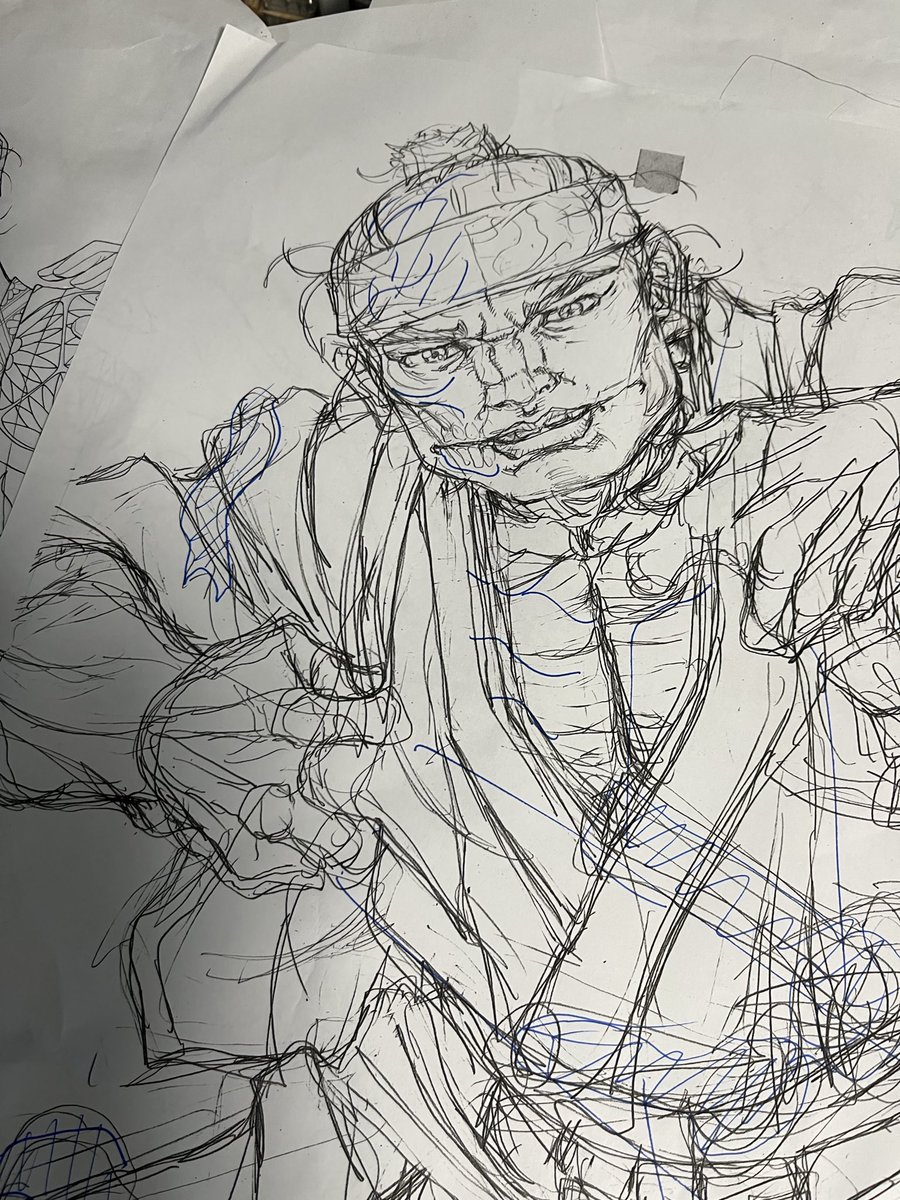 takayuki0577's tweet photo. 新装版シグルイの絵をを描いています。駿河大納言徳川忠長は煌びやかな装束で身分を表現。
スペリオールに劇光仮面が載ってない時は、こういうのを描いています。
シグルイに新しい読み手が参入すれば劇光にも流れて来ると思うので。 https://t.co/ELVwq6bzRr