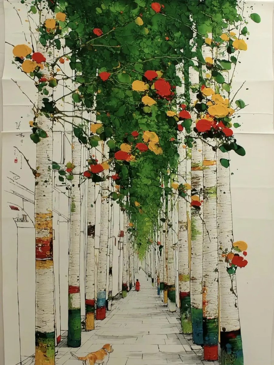 AdahPascoe2cmn's tweet photo. Sumérgete en la luz suave y los trazos vivos de esta obra, una experiencia artística que conecta el corazón con la creatividad en solo un instante. https://t.co/6lqR8jpDln