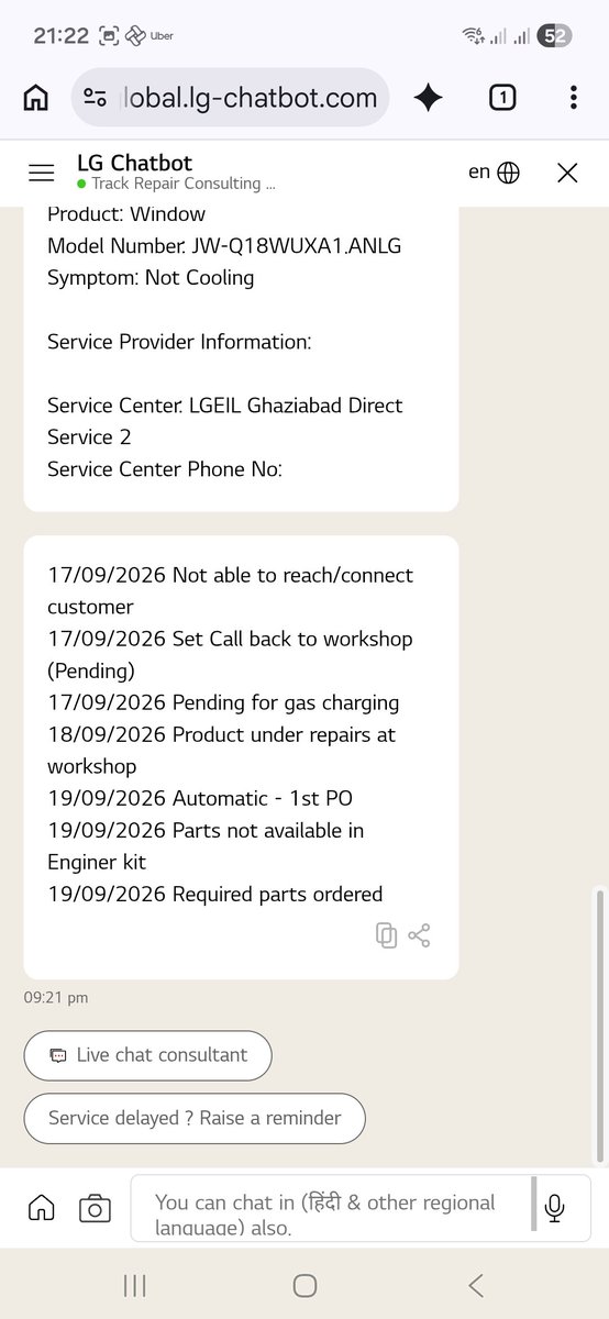 AmitPan83244872's tweet photo. Till date LG not able to repair AC under AMC. Have some shame 
@LGIndia https://t.co/sAaWCqVy3X