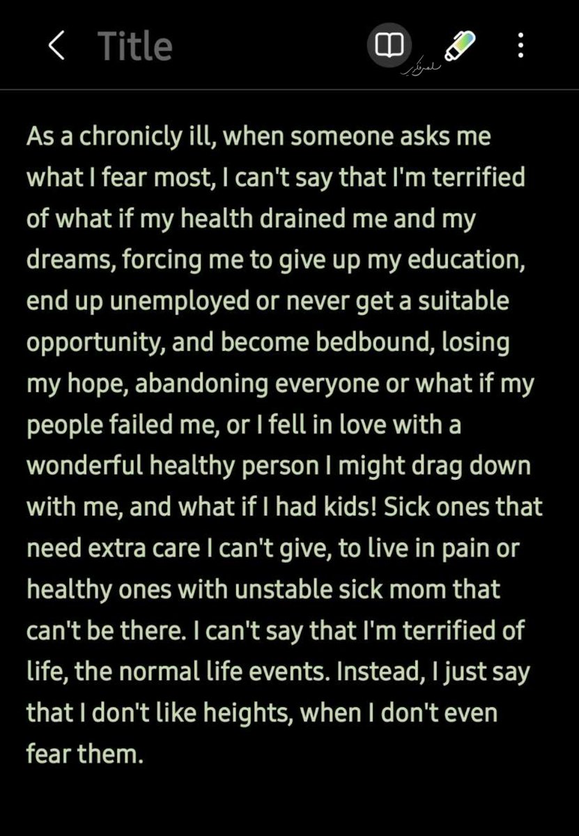 TulipFekry's tweet photo. Being chronically and severely ill is disgusting. https://t.co/KAjZEovb6i