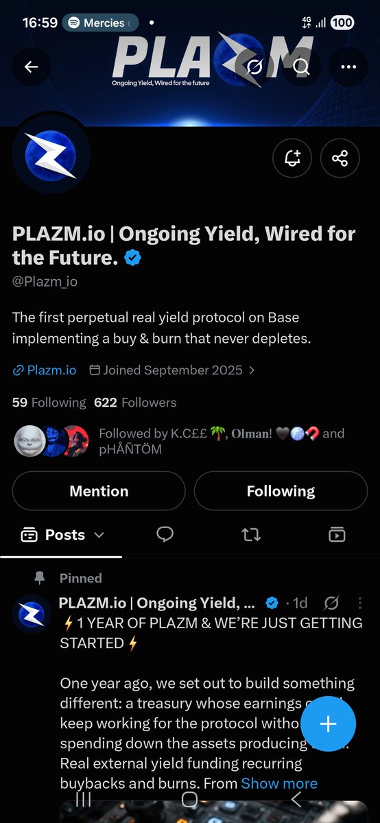 justakeem03's tweet photo. #PLAZMContest @Plazm_io
I didn’t show up for another Base farm. I showed up because the burn is funded by external yield, not by spending the treasury down.
What stuck: Create locks a fixed PLAZM amount you claim after the term (up to 77 days), Stake only earns pool share, and the daily pool itself shrinks 0.08% every day. Easy Mode just routes ETH or USDC into whichever of those the live quote favors.
Meanwhile buybacks have cleared $200k+ and the treasury is still near its highs, around 270 ETH. The principal stays. The burn doesn’t pause to pay for itself.
The moment that landed was reading that split out loud: more tokens can still be worth fewer dollars, and late claims get penalized. That’s the opposite of the usual ROI on the banner pitch.
Still watching the flywheel more than aping it. One year in, the engine is the story.
@kolabear003 @webbing33