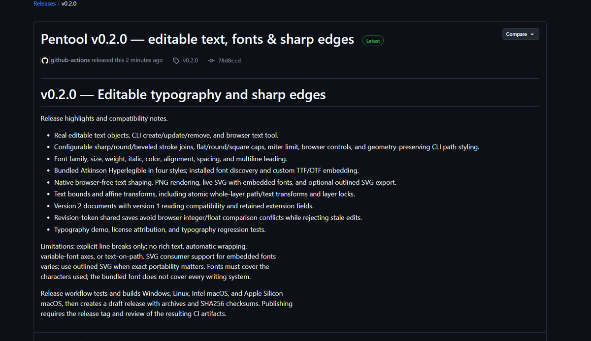 itsrealakm's tweet photo. pentoolgg v0.2.0 is out 

text edible support 
browser free rendering 

https://t.co/YInXFOUKos https://t.co/0vOJySmiNx