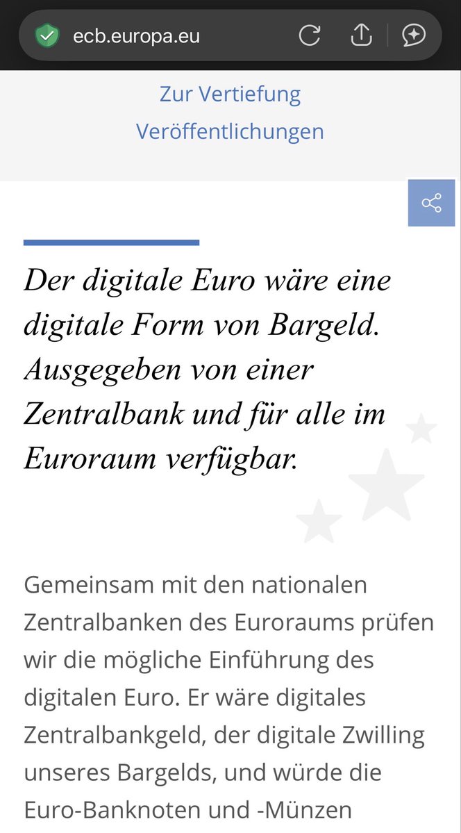 NureinGedanke76's tweet photo. Eine neue Kontonummer für digitales Zentralbankgeld digitaler Euro (CBDCs)😅

Fortschritt oder einfach mehr Infrastruktur für unser Geld?
Haben wir nicht schon einen digitalen Euro über Girokonten?🤔
#CBDCs #Bargeld 

https://t.co/YXRUfRid9Q https://t.co/EuOx3MX3oL
