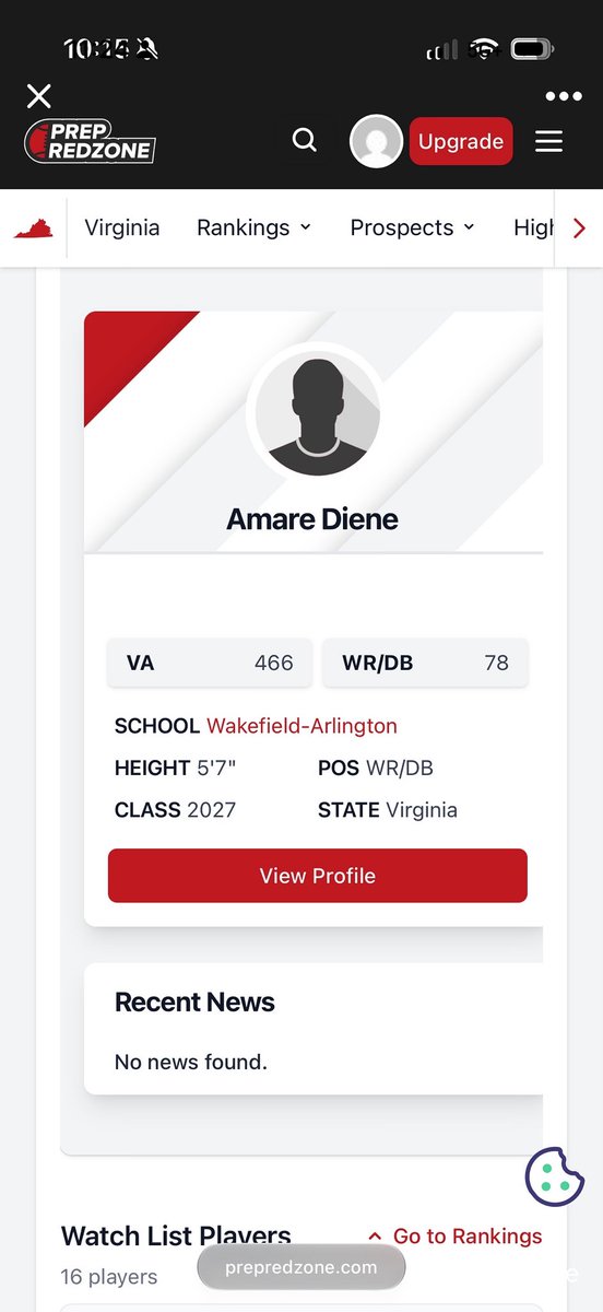 AmareDiene's tweet photo. Blessed to be added to the 2027 watchlist @PrepRedzoneVA !!!
Stay Tuned College Coaches!!
@JamilMetts @novafootballpod @carljfred @WillVapreps 

https://t.co/aPSk7ZebEG https://t.co/DLM7NXPLgQ