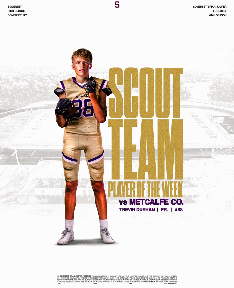 BJNFBALL's tweet photo. Our Week 6 Scout Team & Special Teams Players of the Week! π₯
β’ @cdezern21
β’ Trevin Durham
#Team120 // #opportUNITY https://t.co/R5f7vxIFSL