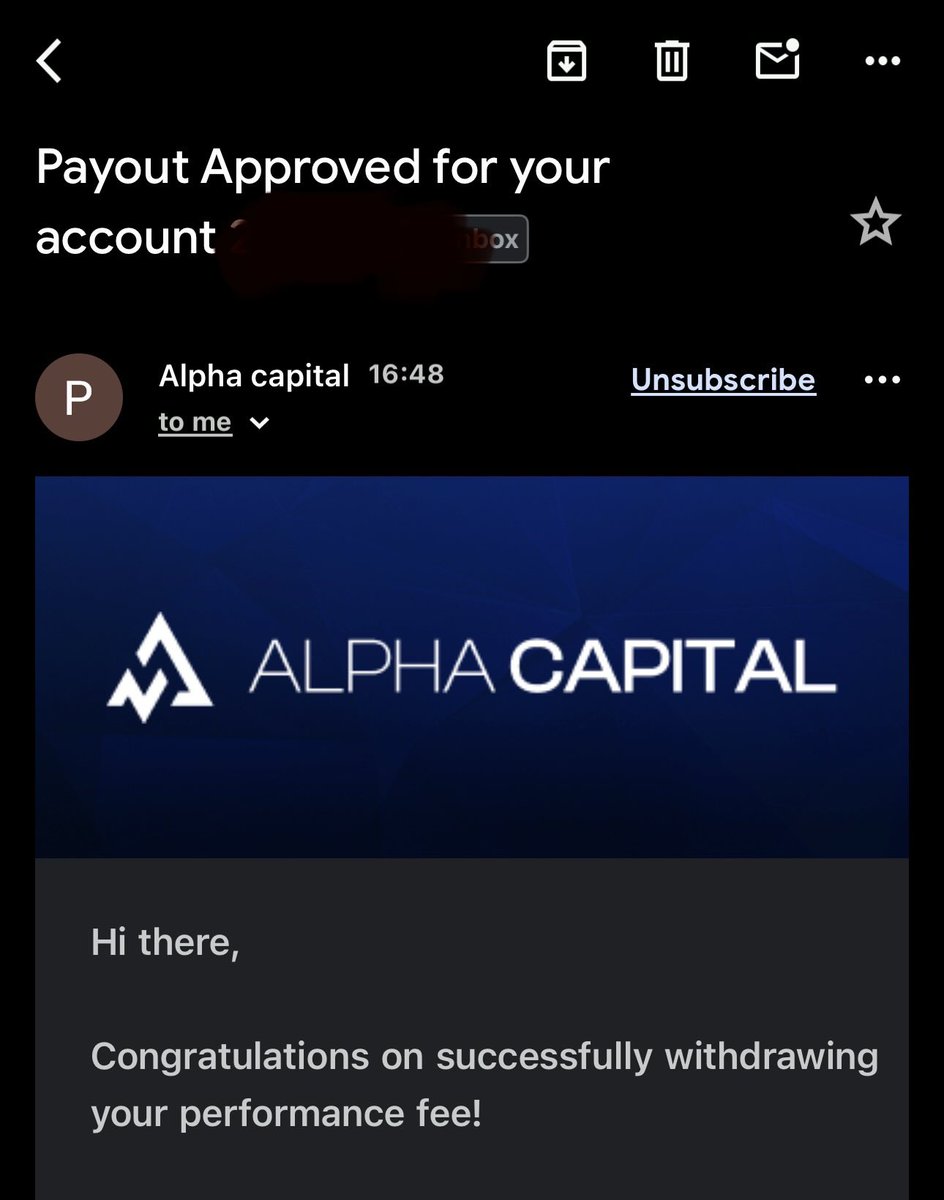 atwofgo's tweet photo. Payouts received with @AlphaCapitalUK alpha are the alphas in this prop firm industry 

Just follow the rules and get your payouts 

Use my code =  ATWO 30% OFF and 50% OFF first purchase

Register and purchase here 👉 https://t.co/r5J0mQFxhw https://t.co/V0D4qAwpXL