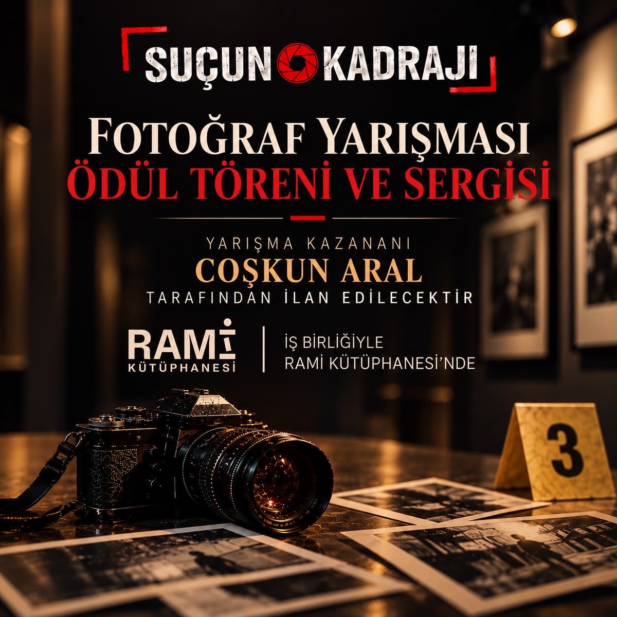 poyabir's tweet photo. 8. Kristal Kelepçe Ödül Töreni ve Polisiye Fotoğraf Yarışması Ödül Töreni için buluşuyoruz.

📅 31 Ekim 2026
📍Rami Kütüphanesi – İstanbul

Etkinlik📣
🎥 Bir Cümleden Bir Cinayete
Polisiye Hikâyelerin Diziye Dönüşen Serüveni
🎙️ Konuşmacı: Hakan Güneri
📌 Salon No: 172
🕒 15.00 – 16.30

Ve ardından…

🏆 8. Kristal Kelepçe Ödül Töreni
📸 Polisiye Fotoğraf Yarışması Ödül Töreni
📌 Salon No: 172
🕕 18.00

📸 Polisiye Fotoğraf Yarışması’nın kazananı, usta fotoğrafçı Coşkun Aral tarafından ilan edilecektir.

Polisiye edebiyatın, görsel hikâyelerin ve heyecanın buluşacağı bu özel günde tüm polisiyeseverleri aramızda görmekten mutluluk duyarız.