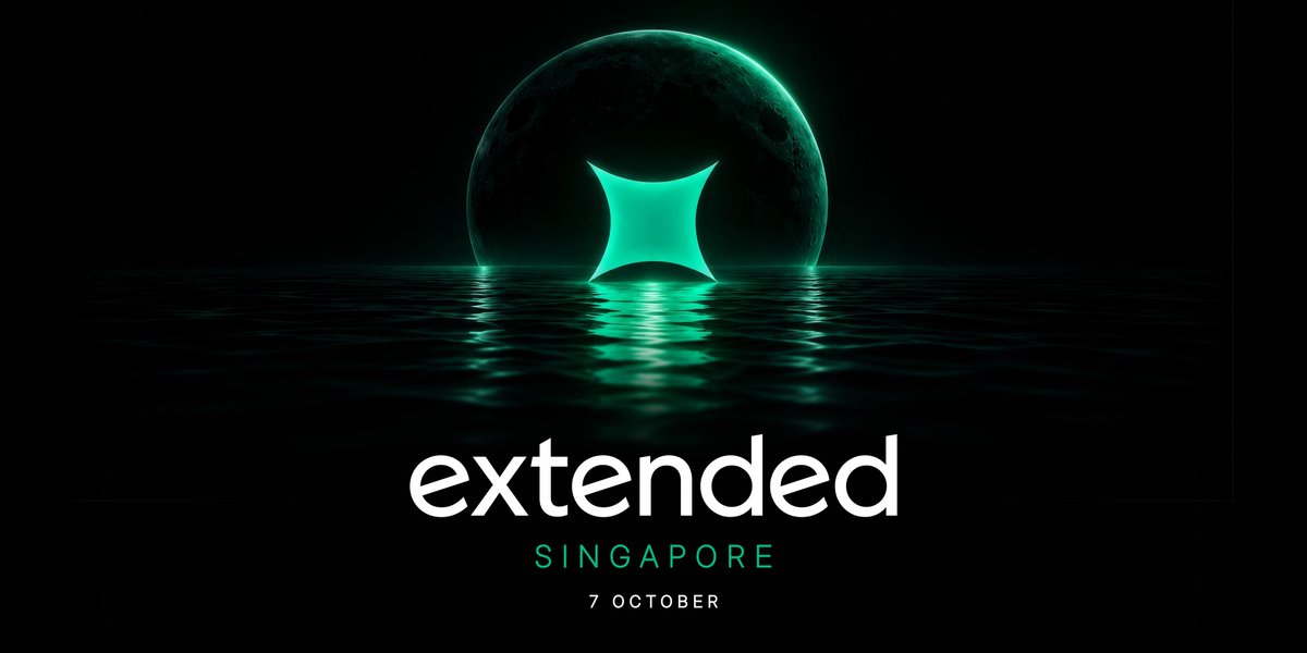 extendedapp's tweet photo. Team Extended will be in Singapore next week for @token2049!

We're hosting a community meetup on Wednesday, October 7, at 6:30 PM SGT.

Spots are nearly gone. Request yours now: https://t.co/Xtg0dg2TG0