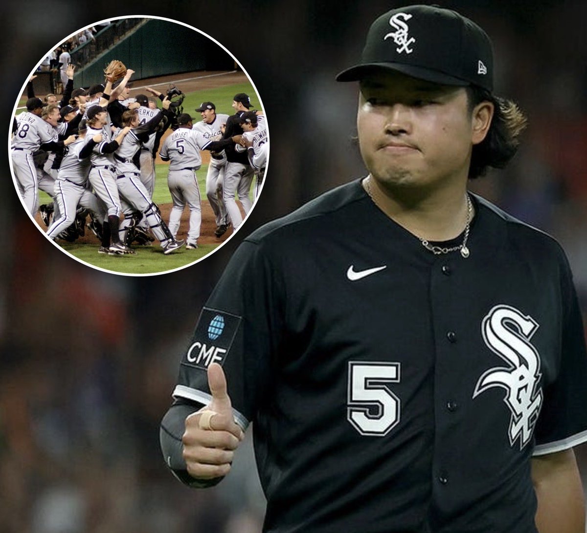 WTFstats's tweet photo. This is the only 4th year the White Sox won a postseason series in their 132-year history. 

The other 3 times, they won the World Series (1906, 1917, 2005). https://t.co/D731fC13Kh