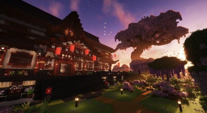 TheGuildHaven's tweet photo. It's officially launch time Guildies. The website has the TOS and modpack instructions. WARNING, if you have lower PC specs please lower your settings before joining and disable shaders. See you in MC 💜🗡️
Server IP: https://t.co/jnePeBNkpz https://t.co/wKlHFGNwAM