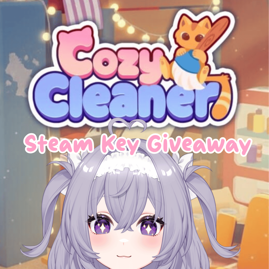 MaidYuukiVT's tweet photo. ✨🧹 Cozy Cleaner Steam Key Giveaway 🧹✨

Yuuki would love to share how adorable &amp; cozy this game is by doing a giveaway to my fellow cozy gamers!

How to enter:
🐈 FOLLOW me
🐈 LIKE and RT this post

🎁 2 winners will be chosen on Oct 10

Stay warm &amp; cozy!💕 https://t.co/YWYaJI90AV