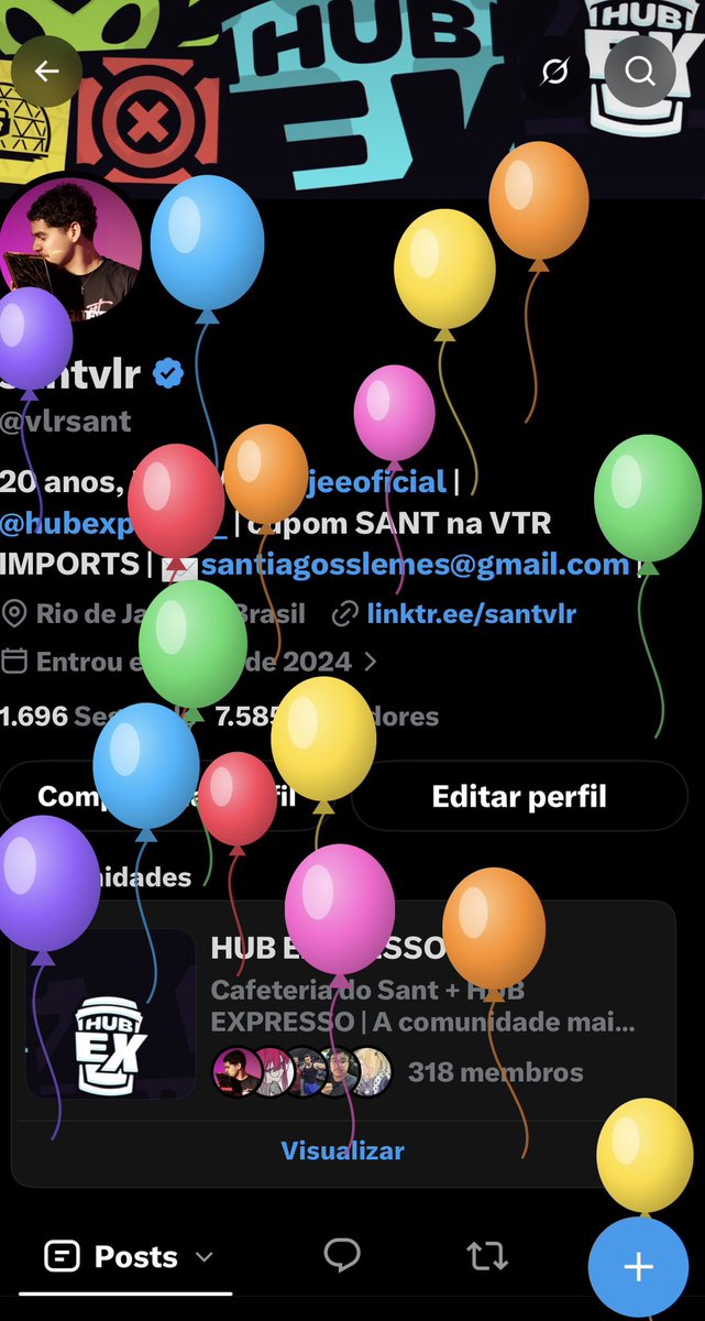 vlrsant's tweet photo. subiu balão, 20 anos! 🥳 https://t.co/oplRo9KP1J