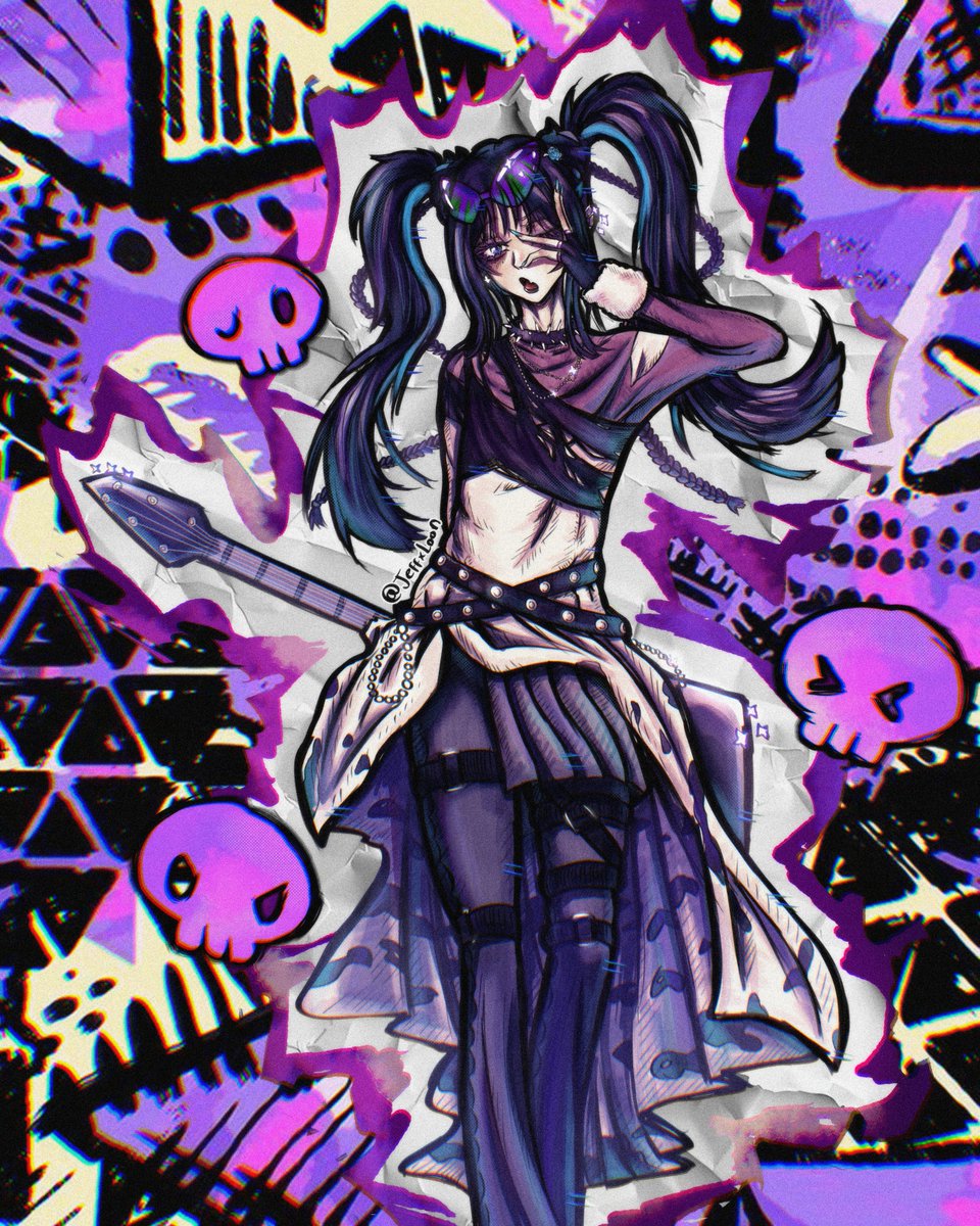 JeffxLoon's tweet photo. Ado X Kuromi 

#Ado #クロミ #DND #KUROMI #AdoFA https://t.co/bnclkoL7p8