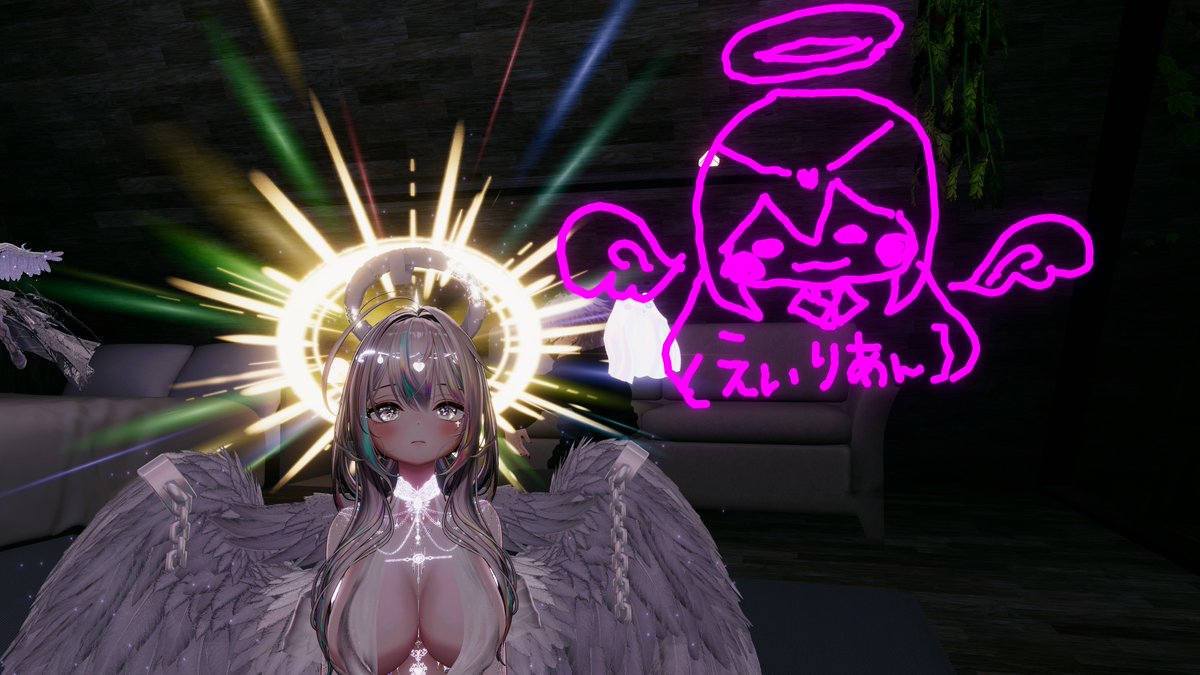 Eirian_vrc_'s tweet photo. 起きたら一番に見せたかったって言って見せてくれた改変！！自分一人で改変したって聞いて成長を感じて嬉しい反面、ちょっと寂しくもなった(*'ω'*)
姉妹みたいで本当にすごい嬉しかった！！
本当に大好きです(*´▽｀*)
これからもずっとよろしくね https://t.co/alWLoWAnqj
