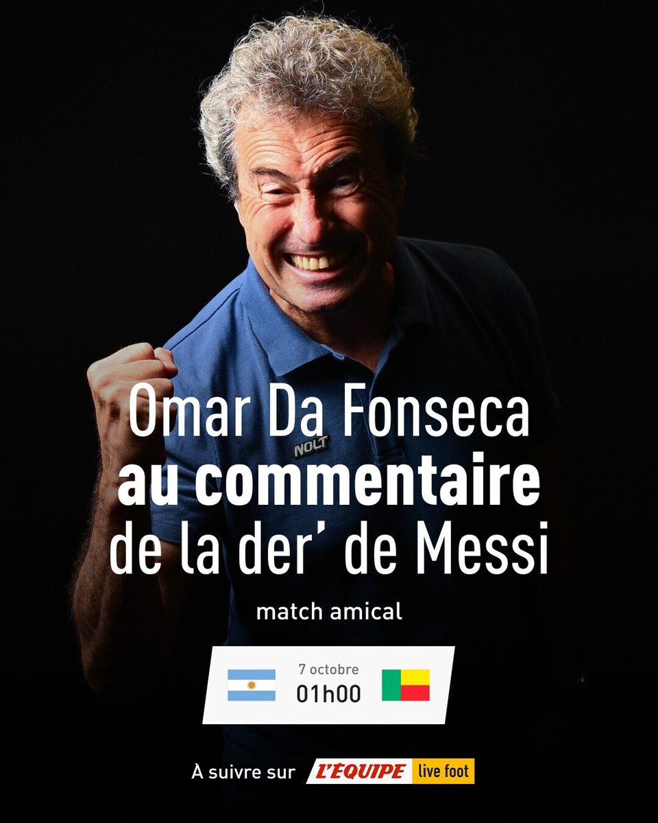 lequipe's tweet photo. Pour le dernier match de Lionel Messi avec l'Argentine, dans la nuit du mardi 6 au mercredi 7 octobre > https://t.co/GntbvkpEWb https://t.co/dTzNCqcyFN