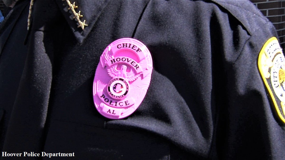 HooverPD's tweet photo. π Weβre wearing PINK! π
Hoover Police officers are sporting pink badges and our patrol Tahoes are showing their support for #BreastCancerAwarenessMonth.
Together, we stand with those fighting breast cancer. Early detection matters!
#HooverPD
Full story:π https://t.co/b2GRrPfo2O