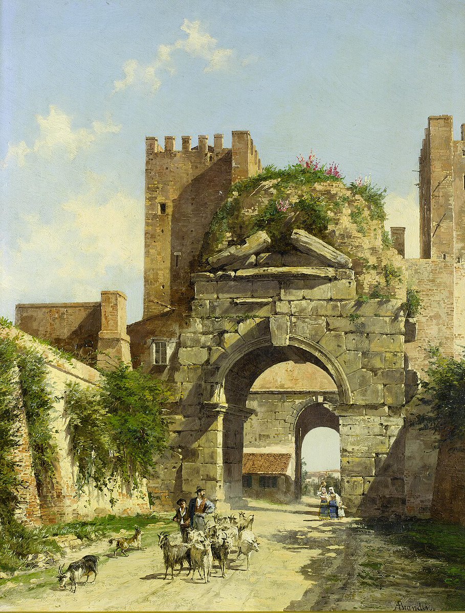 arte_angela's tweet photo. ANTONIETTA BRANDEIS
Pintora Checa
1849-1926
Óleo s/ Lienzo - 46x35 cm
"El Arco de Drusso, Roma" https://t.co/VrktLSsj5e