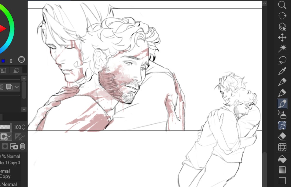 shinkomiii's tweet photo. dropping by to share my #hannigram wip because i recently saw hannibal nbc for the first time and oh that was REAL romance. like wow they don't make lovers like hannibal lecter anymore https://t.co/beLwgjOaX9