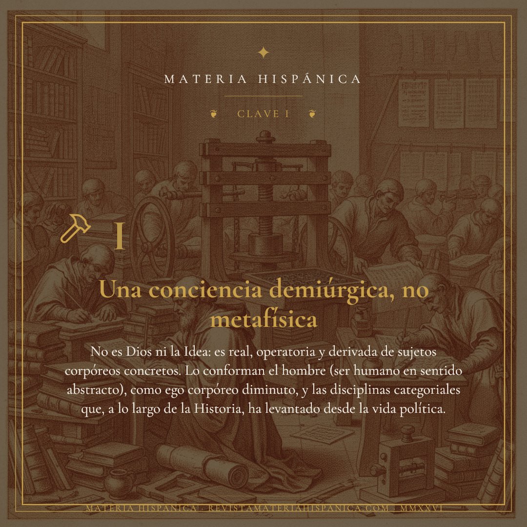 MateriaHispanic's tweet photo. @armesillaconde @VanguardiaEspa @Re_GeneracionS @VIberofonas Por un lado, el Hombre en abstracto, como conjunto de Egos corpóreos, cada uno un sujeto que conoce. Por otro, las disciplinas categoriales —las ciencias y técnicas— que generaciones de esos sujetos han conformado históricamente a partir de la vida política. https://t.co/ix5jaRAnoW
