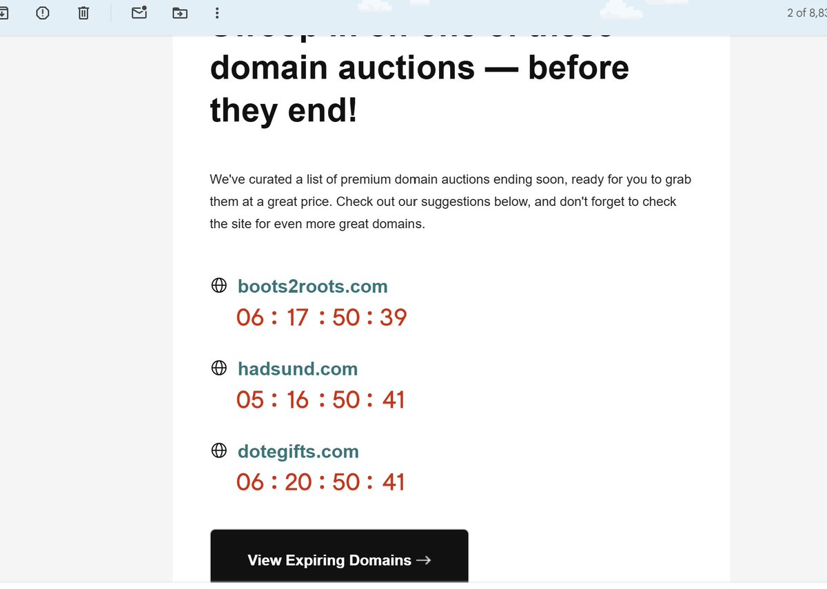 davedomains's tweet photo. @GoDaddy I am pretty sure you have better domains than this at expiring auction.. https://t.co/eZg1ObDtBt