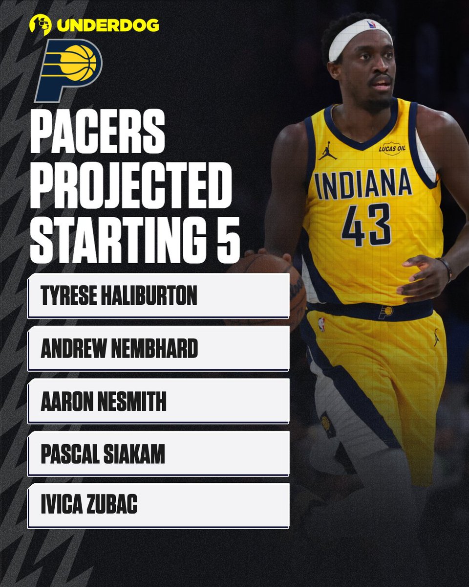 UnderdogNBA's tweet photo. 30 teams in 30 days: Indiana Pacers https://t.co/DBoynK34qS