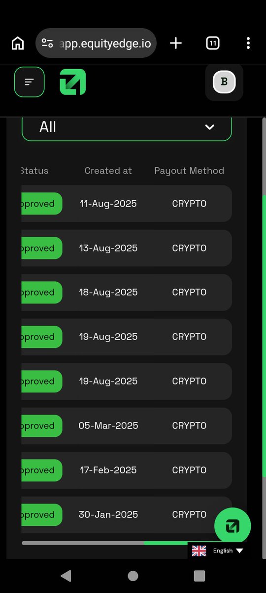 gibisigibis's tweet photo. @EquityEdgeUK no need to tell more! 37th payout with them. https://t.co/uXmCkmHQ4L