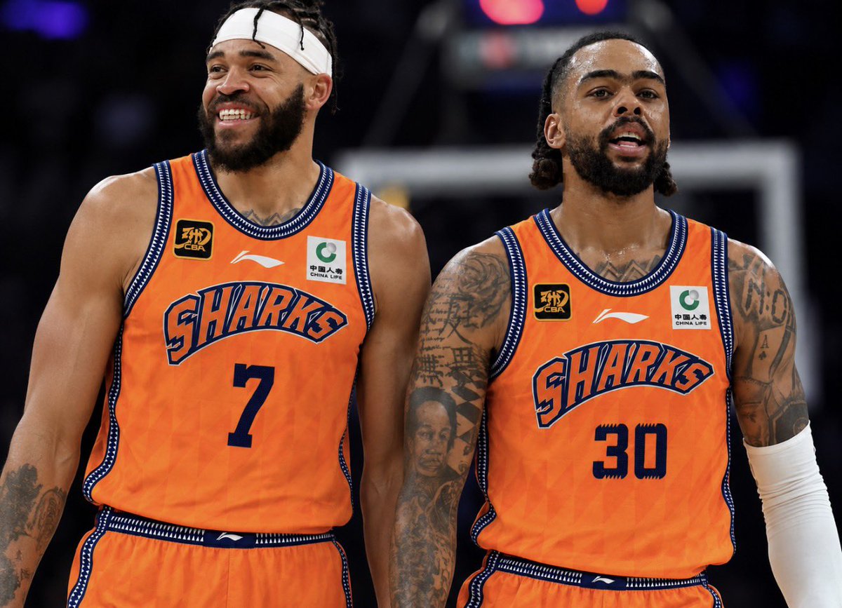 TheDunkCentral's tweet photo. JaVale McGee is joining D’Angelo Russell on the Shanghai Sharks, per @BasketNews_com https://t.co/RlvKEOlKI5