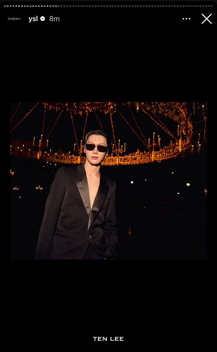 mysoulisblues's tweet photo. TENLEE จากไอจี YSL น่ารักอะ แบรนด์ใช้เทนลีให้เรามาเสมอ รูปคุณ BA ของเราก็หล่อมากๆๆ  🖤💜

TEN AT SAINT LAURENT SUMMER27  #TENforYSLPFW27 #SaintLaurentxTEN https://t.co/ebPneVIvI3