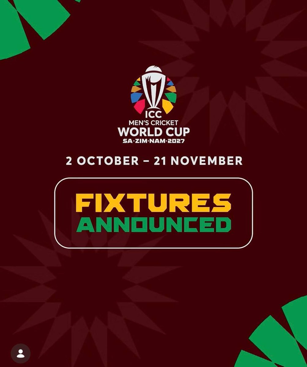 2027_CWCUpdates's tweet photo. 🚨 BREAKING 🚨

The ICC has announced the groups for the 2027 Cricket World Cup! 🔥🏏

#CWC2027 https://t.co/B8ZjZl0Ral