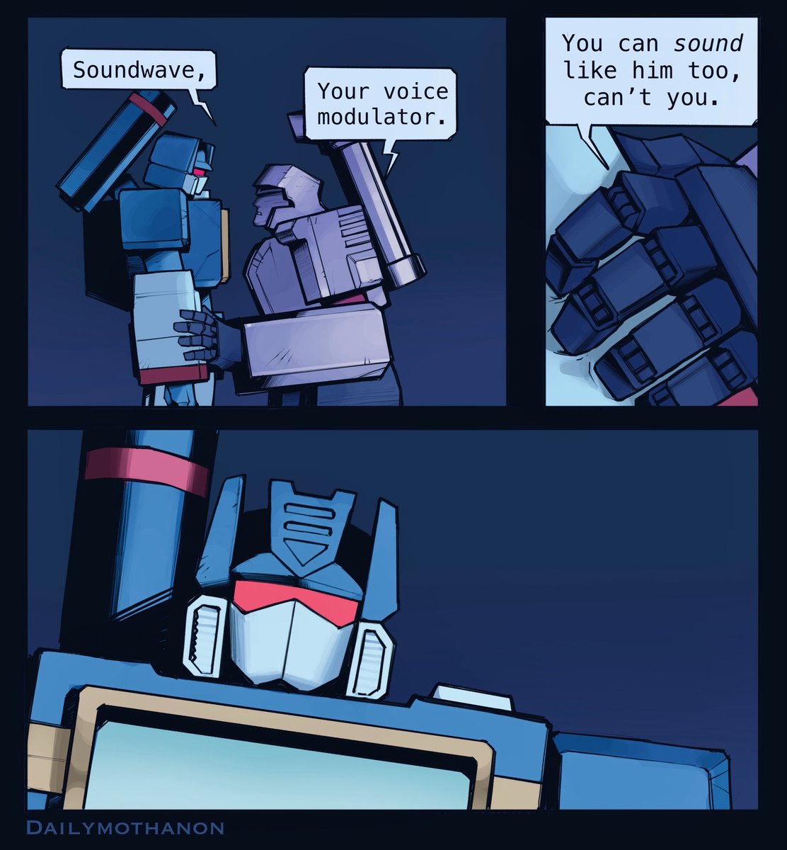 whyryouhere091's tweet photo. More evil Megasound cuz I hate fun 😡 and it’s clearly all Megs’s fault.. he thinks he needs this, but he doesn’t, and Soundwave can only do as much as serve, it’s all he’s known to do 
#Transformers #Megatron #Soundwave #Megasound #Megop https://t.co/Xj3lAv7da9