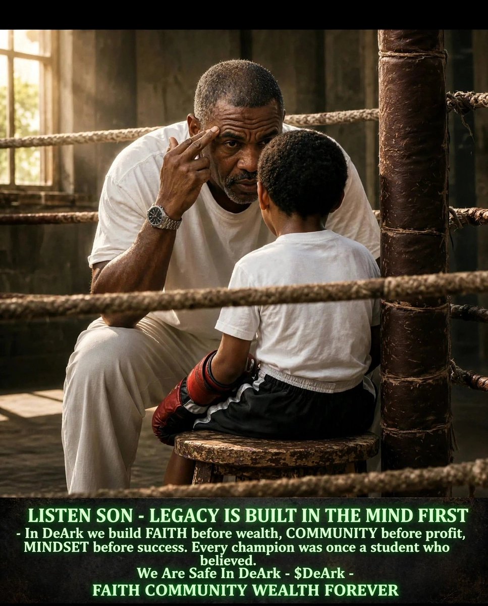 Almamman8835's tweet photo. @DeARK_BSC

LISTEN SON - LEGACY FIRST 🥊

In DeArk we build FAITH before wealth, COMMUNITY before profit.

Every champion was once a student who believed.

We Are Safe In DeArk - $DeArk
#DeArk #WKC https://t.co/gAYe0qPS9O
