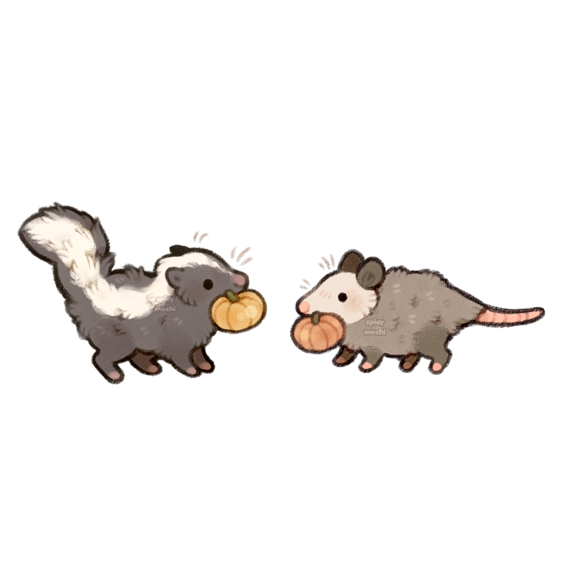spicy_mochi's tweet photo. little pumpkin thieves https://t.co/jJArFlBTaO