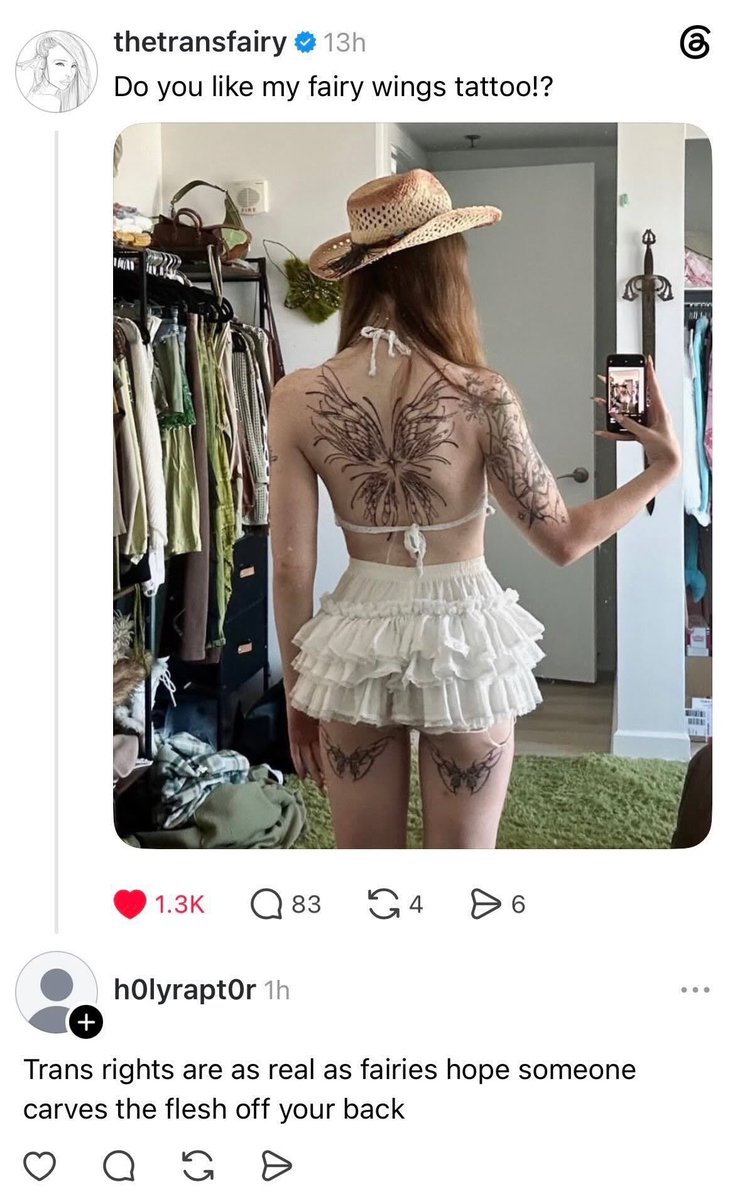 Ariafayeee's tweet photo. Same people who call trans women mentally ill btw!! They’re deeply disturbed individuals who get off to the idea of harming others that they don’t agree with!! That’s real mental illness!! https://t.co/JPBjPasXZc