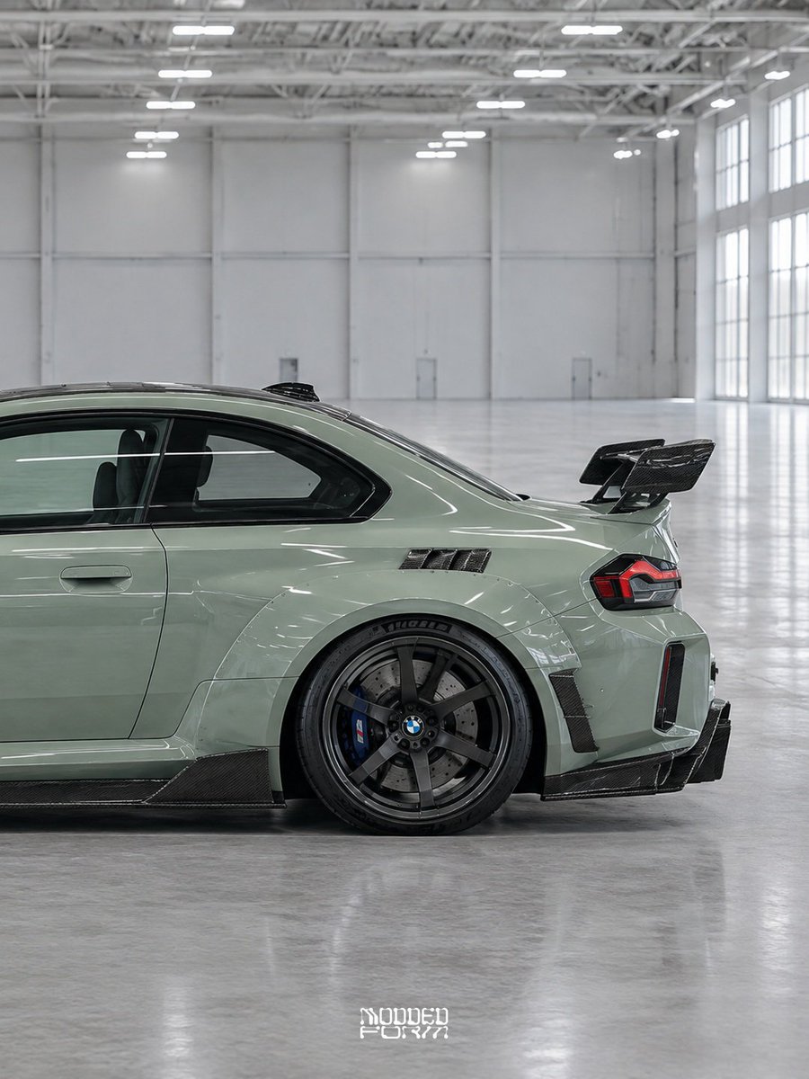 moddedform's tweet photo. BMW M2 G87 'Sage Green' https://t.co/f8JQSV3ClH