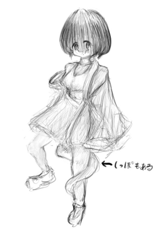 Sirasubimi's tweet photo. らくがき(胸は隠した)(クイヤではない) https://t.co/KMgPNN3Q2H