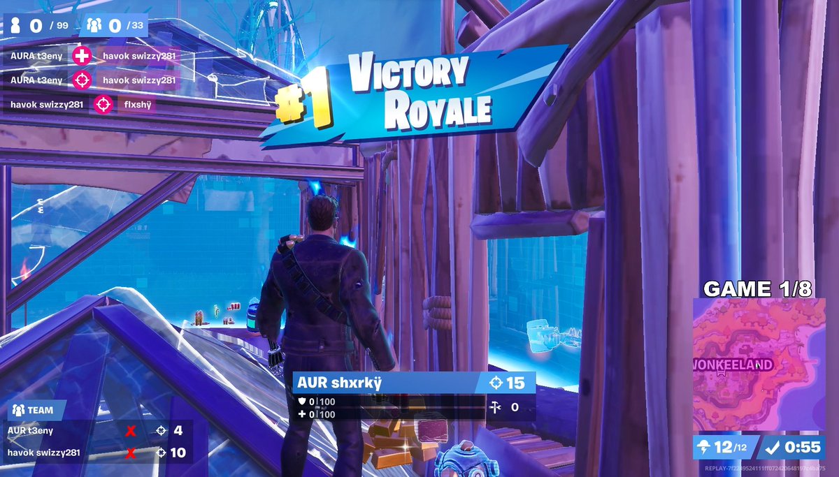 leothecrack_'s tweet photo. Leur première game ever. 

Shxrk, Swizzy, T3eny, TOP1 29. https://t.co/DASuGo1HMi