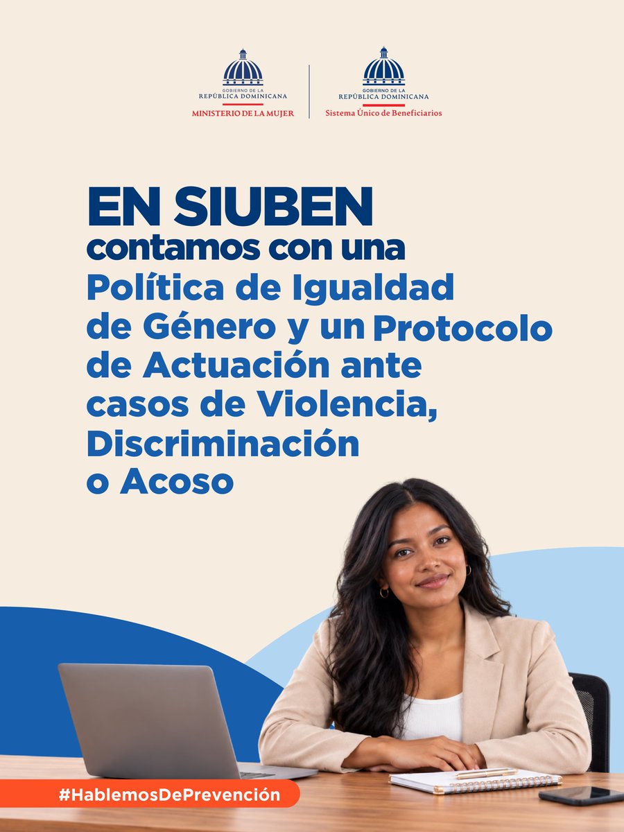 SiubenRD's tweet photo. En SIUBEN nos unimos a la campaña #HablemosDePrevención .

Reafirmamos el compromiso de prevenir, sensibilizar sobre las diferentes formas de violencia, promoviendo una cultura donde todas las personas puedan desarrollarse con dignidad y respeto.

@MMujerRD 

#SIUBENRD https://t.co/Q5CVLlbHVv