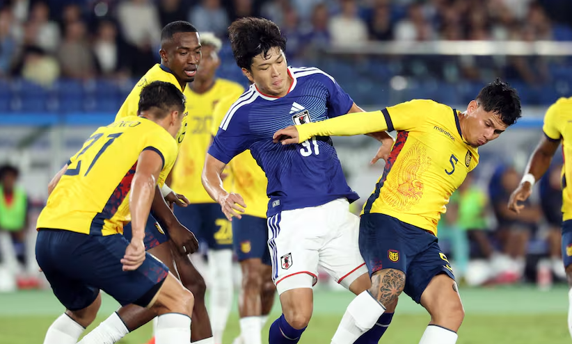Expedientes_ec's tweet photo. ⚽| Ecuador iguala 0-0 ante Japón y cae 5-4 en penales en la Copa Kirin. La Tri mostró una mejoría táctica bajo Marcelo Gallardo, aunque extendió a cuatro partidos su racha sin marcar goles.
https://t.co/knMgA7iHla
#Ecuador #LaTri #CopaKirin https://t.co/reb5RUsB5E
