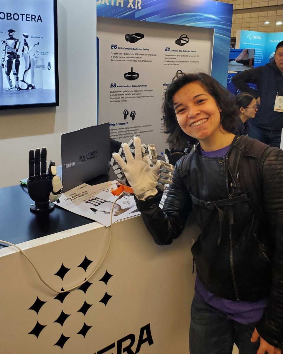 HelloSciCom's tweet photo. Huge thanks to @ieeeras for the opportunity to go to #IROS2026!

Hello SciCom creative, Hebba, got to spend a few days amidst the robots and robot enthusiasts, ogling dextrous hands, talking to roboticists, and learning how to spell "roboticists."

The only downside? She is now terrifyingly equipped to make robot puns. 

She’s already brainstorming snacks for next year’s goodie bags: HapTic-Tacs.

#IEEE #IROS2026 #Robotics #IEEERAS #ScienceCommunication