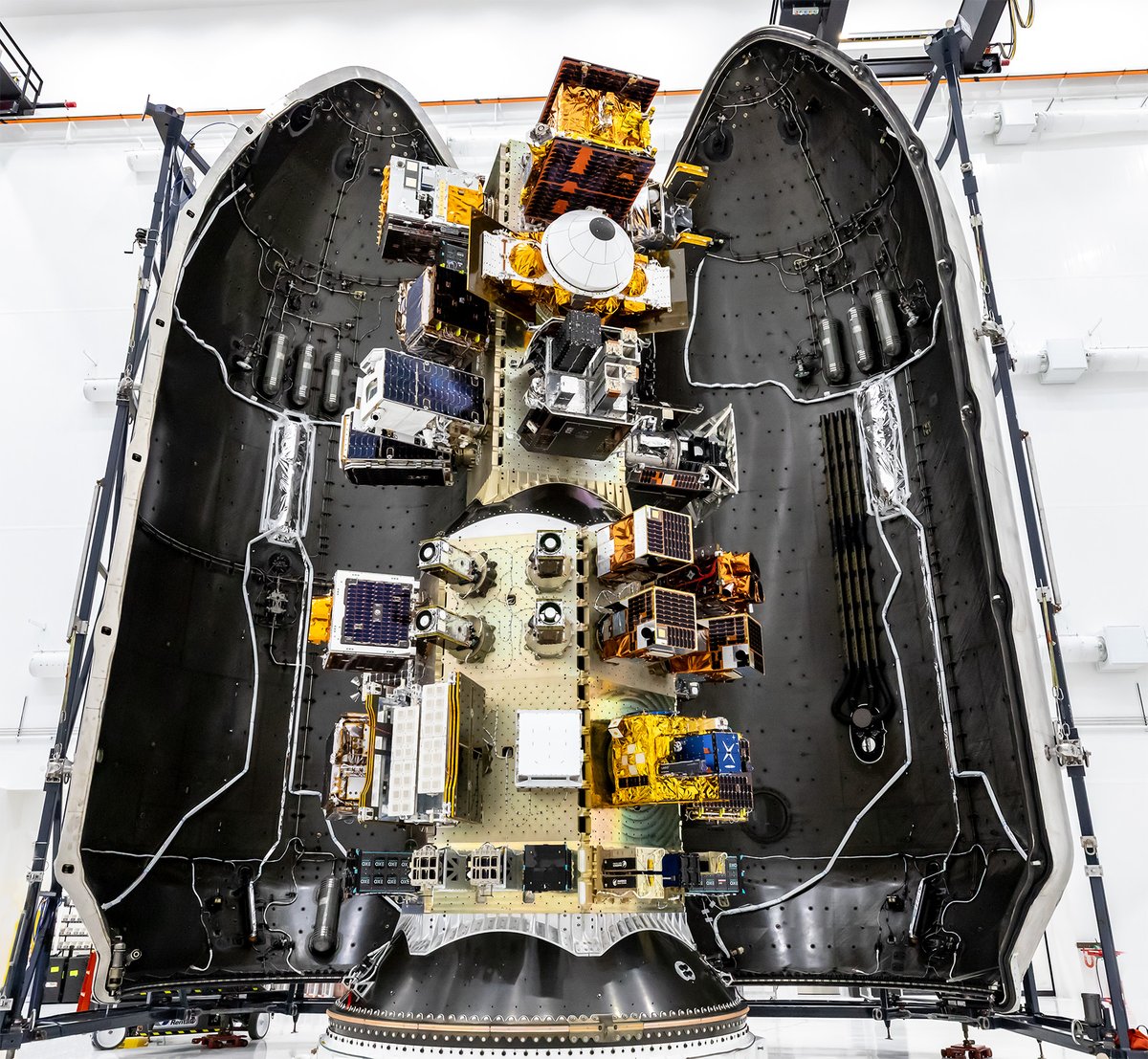 SpaceX's tweet photo. Up next, Falcon 9 will launch 130 payloads to orbit from California aboard the Transporter-18 mission. Liftoff is targeted for 11:22 a.m. PT → https://t.co/ITRKTeX0fu https://t.co/A8dZsF7H4b