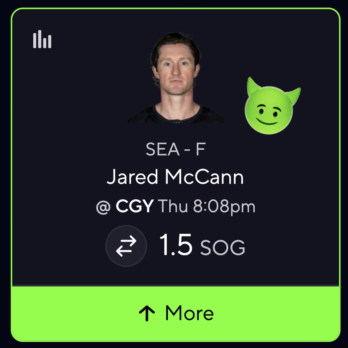 MikeBPicks's tweet photo. PRIZEPICKS NHL POTD 🏒🔥
POTD RECORD (7/8)

JARED MCCANN “O” 1.5 SHOTS ON GOAL

CHECK THE REPLIES FOR WHY ⬇️ https://t.co/qPcGayZnZa