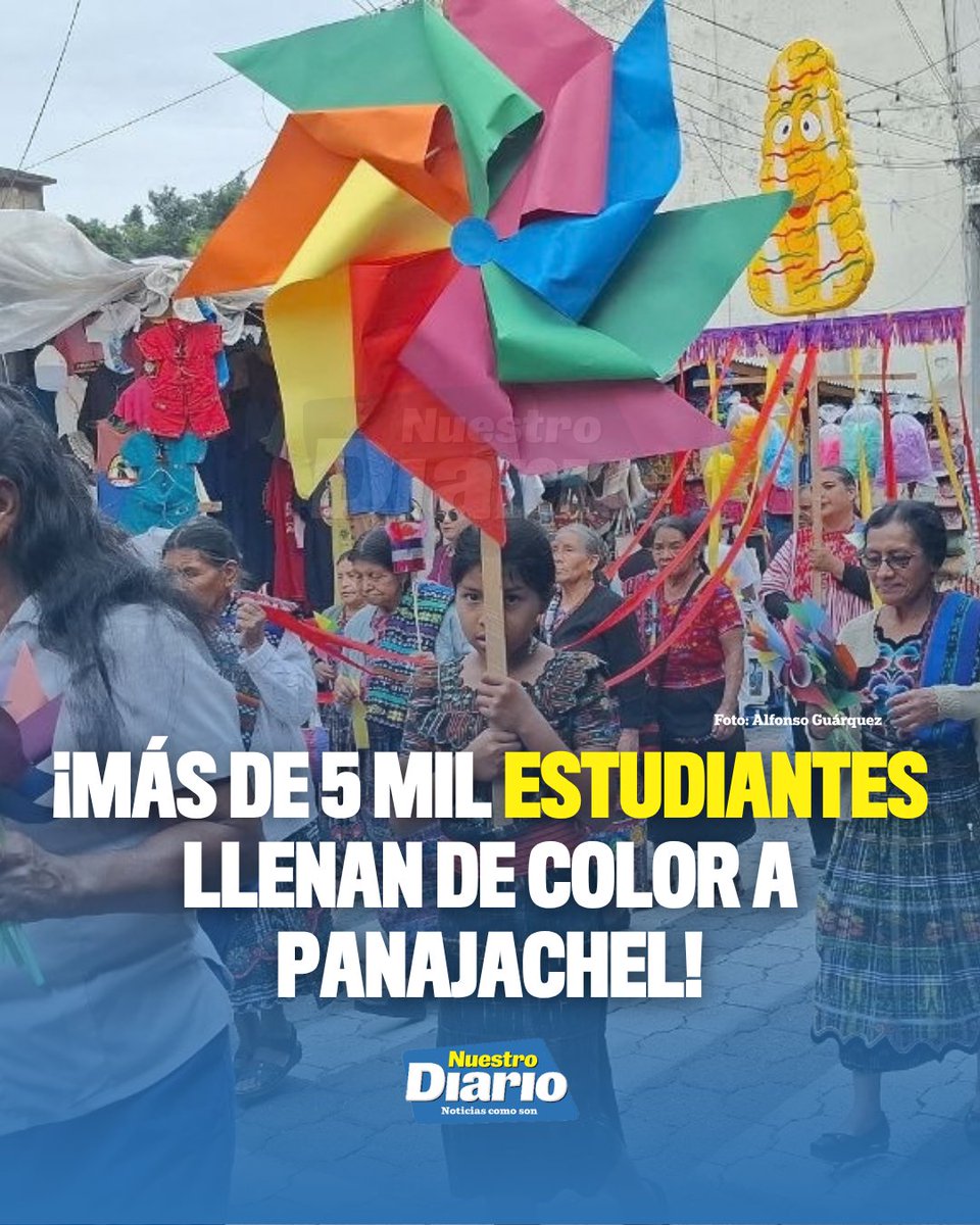 🎺🎉 ¡MÁS DE 5 MIL ESTUDIANTES LLENAN DE COLOR A PANAJACHEL! 🎊🥁 Más de 5 mil estudiantes del nivel medio participan en el segundo desfile de la feria patro…