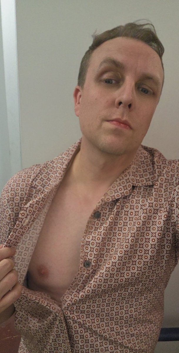 Bareandbeyondx's tweet photo. Welcome to the crossover in work. Where I sneak off to to show the nipples my nipples apparently. https://t.co/WzA7NxRrgz