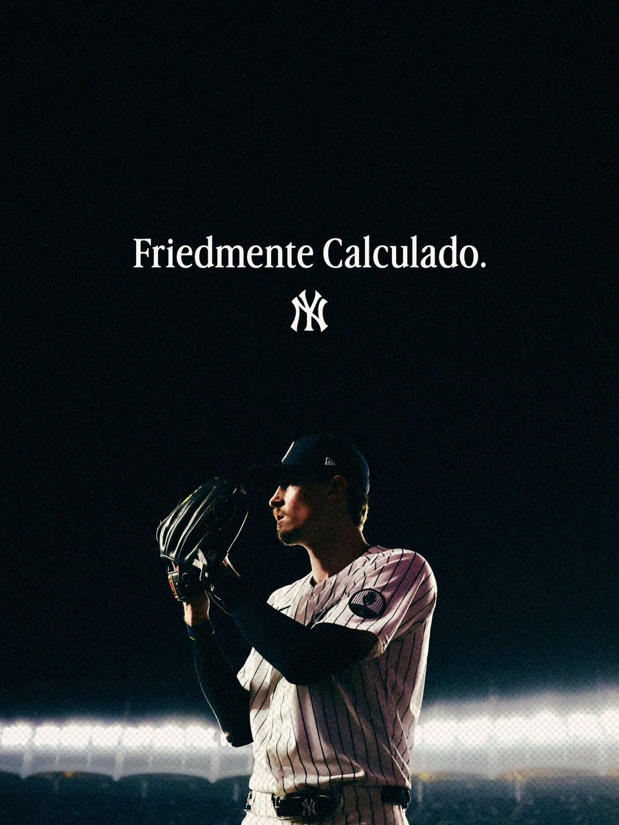 Yankees_Beisbol's tweet photo. Friedmente calculado. 

#LosDelBronx https://t.co/Lfm2vQOQzn