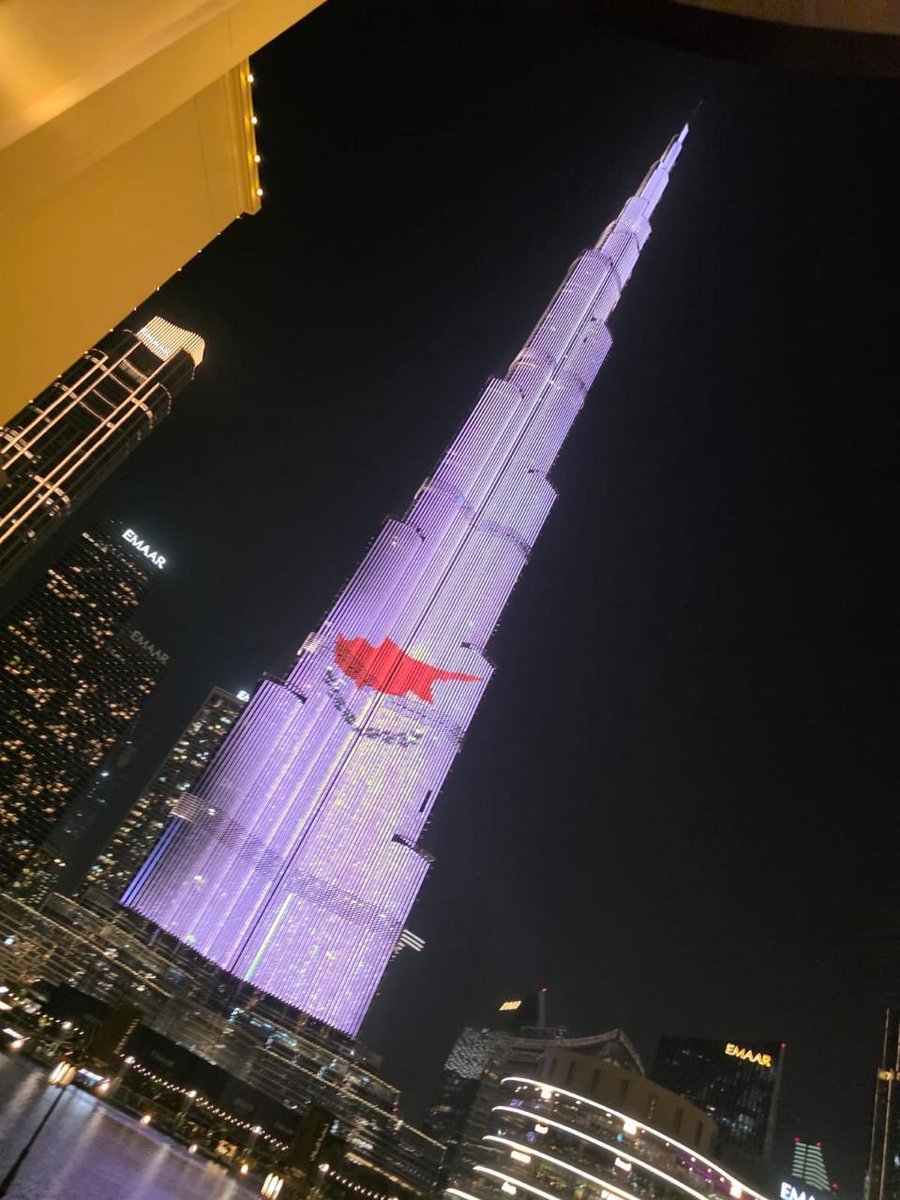 CyprusinUae's tweet photo. An honourable gesture by the UAE Government in celebration of the Independence Day of the Republic of Cyprus🇨🇾 https://t.co/w8DWDHInJl