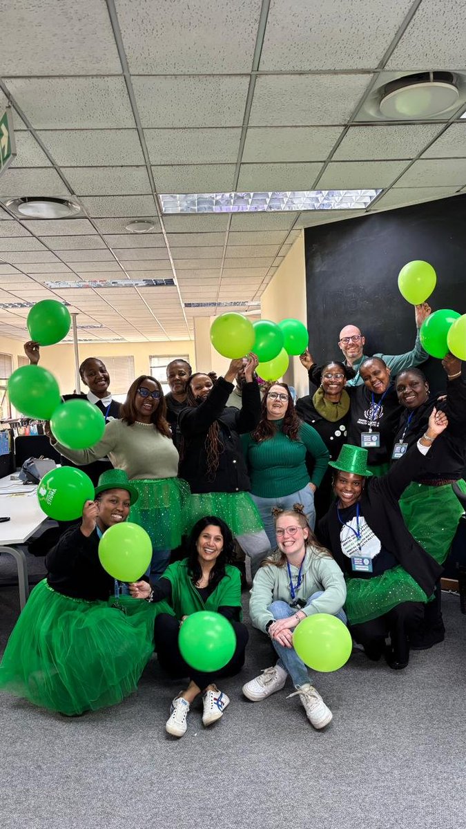 TheSADAG's tweet photo. We’re going green for World Mental Health Month!

Our SADAG team added a little green to the office as one simple way to show support for Mental Health.

You can get involved too. Wear green, decorate your home, workplace or another space, or find your own way to bring ⬇️ https://t.co/s86R3ylyEO