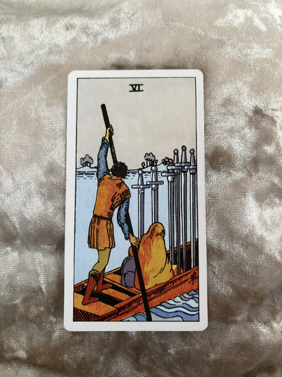 Pipitarot25's tweet photo. Cardinales 🪐 
Carta del día: 6 de Espadas

Hoy puede ser un buen momento para dejar atrás una situación que ya te estaba agotando. No necesariamente tenés que cerrar algo de golpe sino simplemente empezar a tomar distancia de lo que te pesa. https://t.co/1lkYjhvjy3